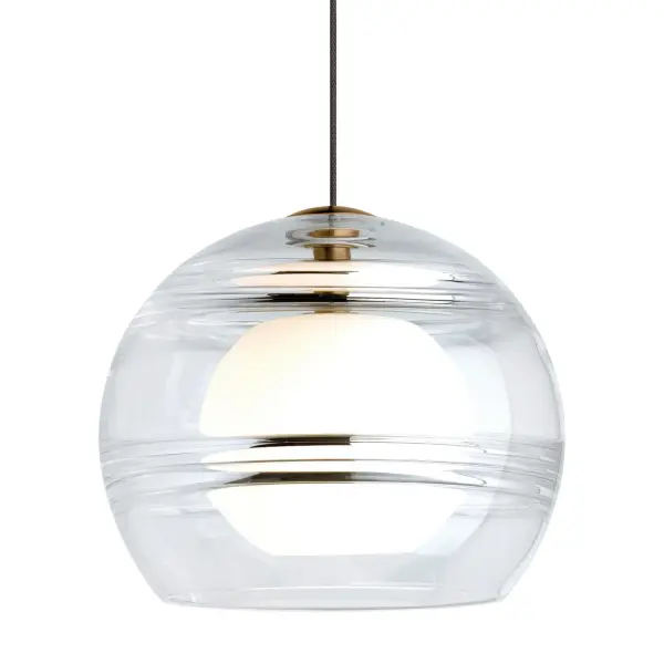 Sedona LED Pendant in Aged Brass