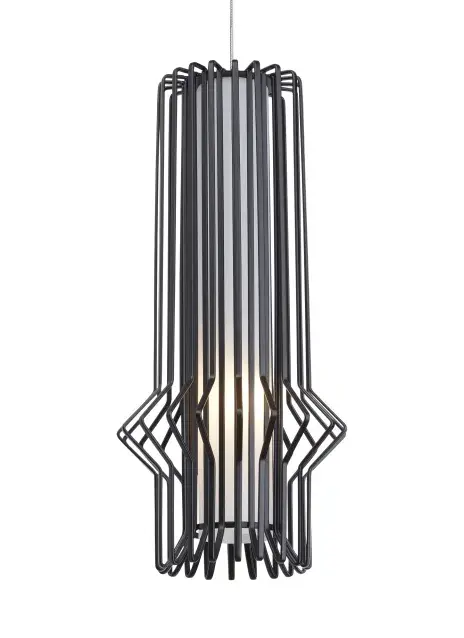 Syrma LED Pendant in Satin Nickel