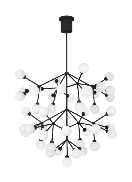 Mara Grande LED Chandelier in Matte Black