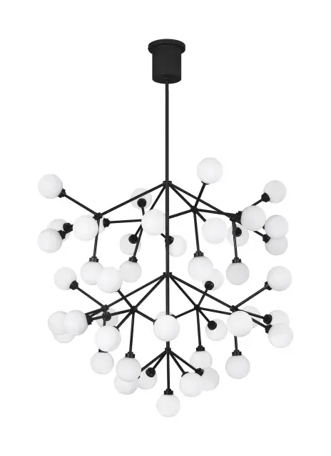Mara Grande LED Chandelier in Matte Black