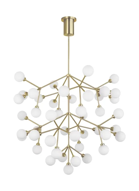 Mara Grande LED Chandelier in Aged Brass