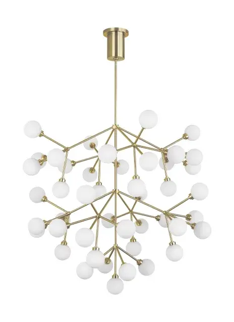 Mara Grande LED Chandelier in Aged Brass