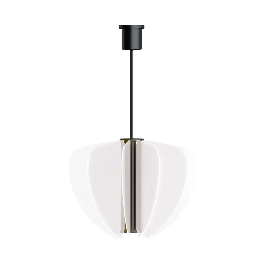 Nyra 28" LED Chandelier in Nightshade Black