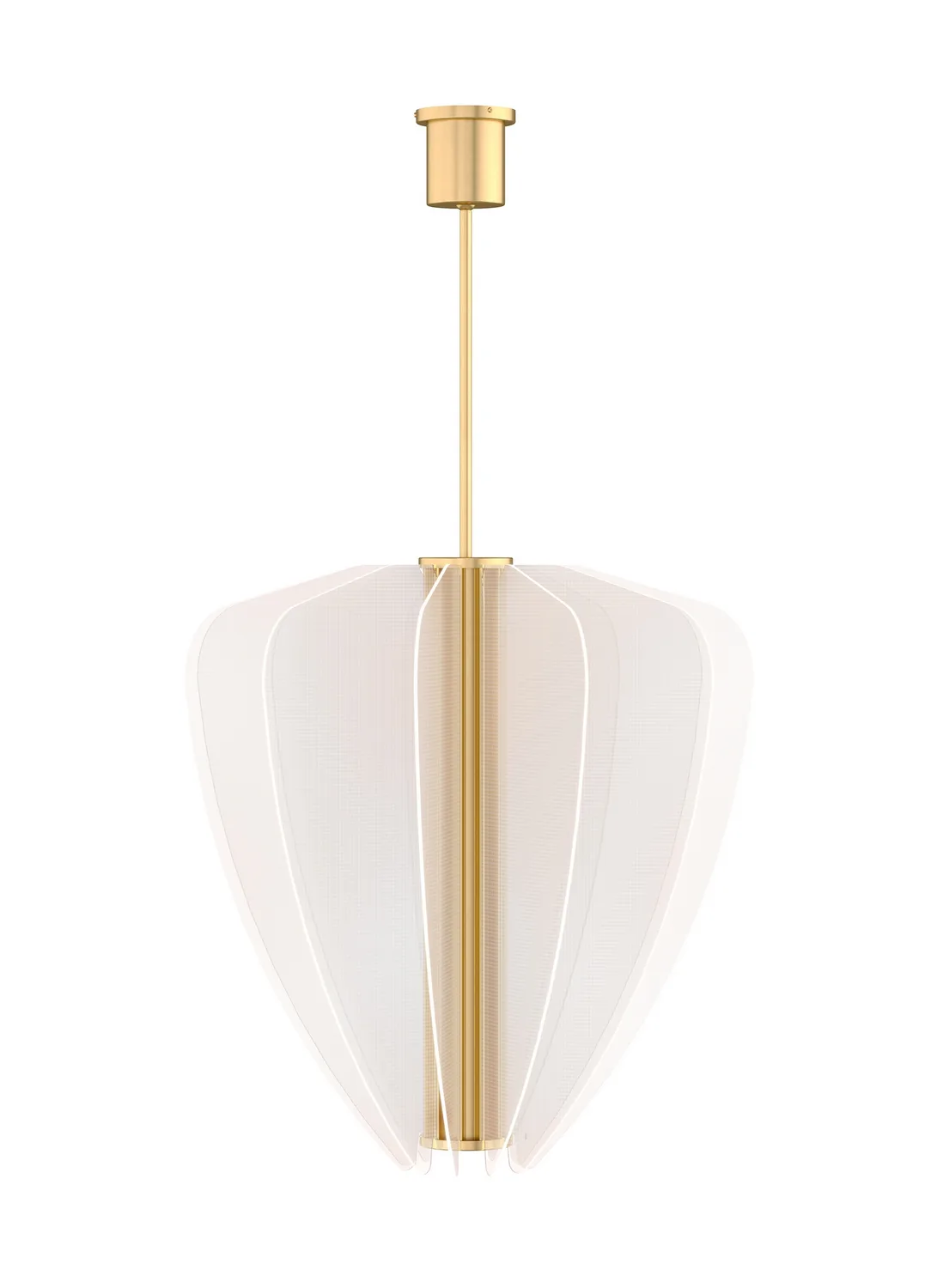 Nyra 30" LED Chandelier in Plated Brass
