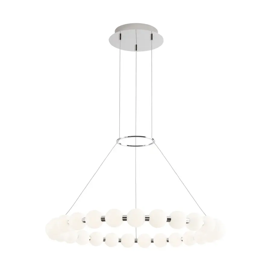 Orbet 30" LED Chandelier in Polished Nickel