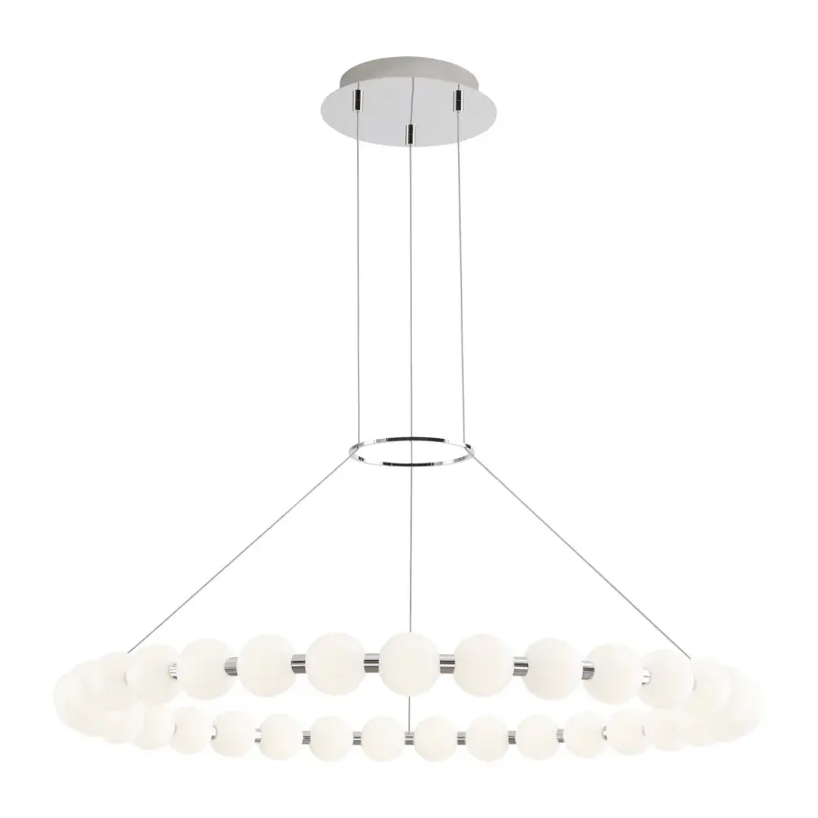 Orbet 36" LED Chandelier in Polished Nickel