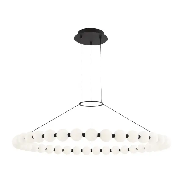 Orbet LED Chandelier in Nightshade Black