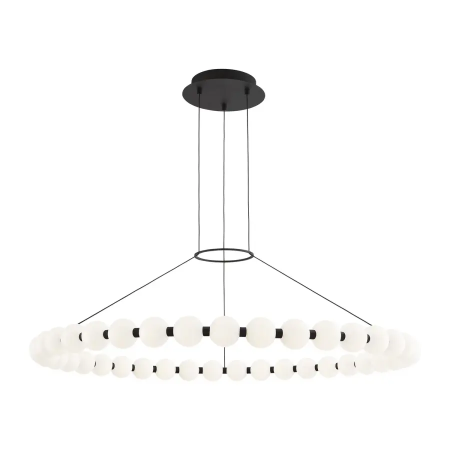 Orbet LED Chandelier in Nightshade Black
