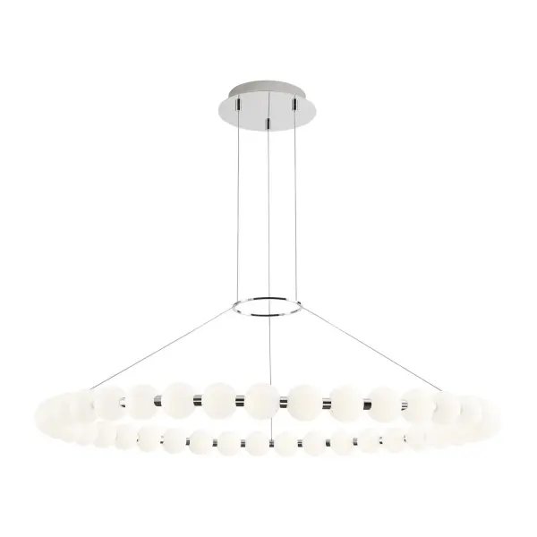 Orbet 42" LED Chandelier in Polished Nickel