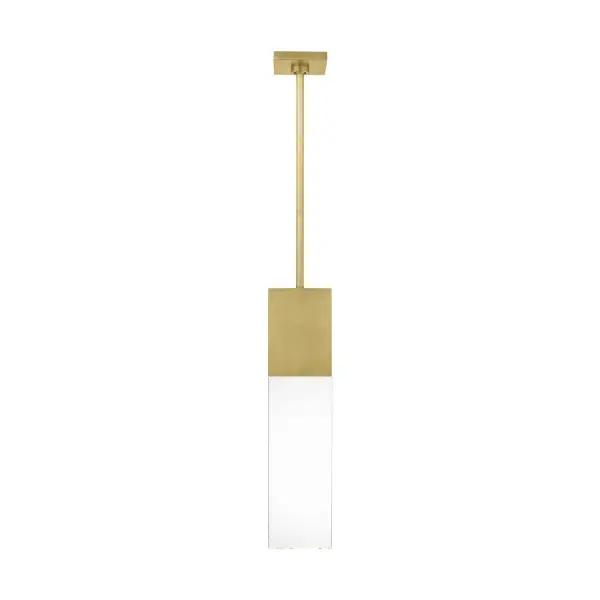 Kulma Medium LED Pendant in Natural Brass