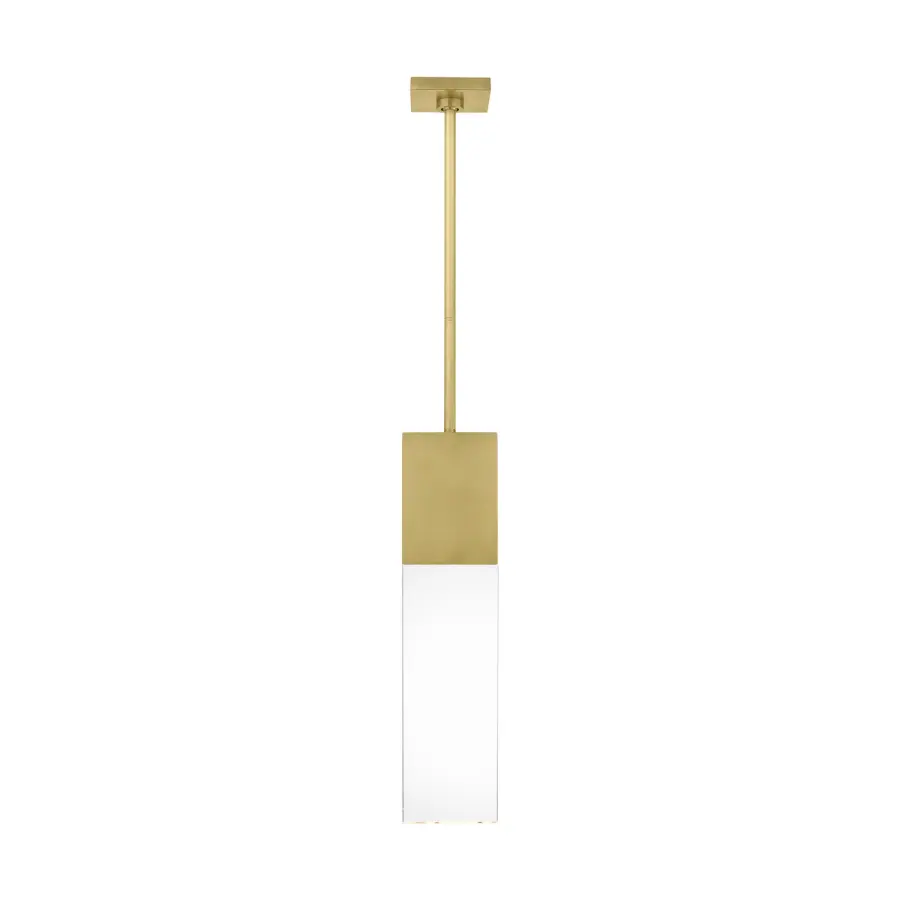 Kulma Medium LED Pendant in Natural Brass