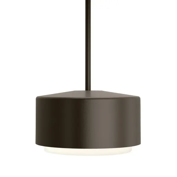 The Roton pendant delivers impressive illumination through its clean cylindrical form. The spun aluminum construction and integrated LED provide 1320 lumens of warm, diffused light perfect for outdoor entertaining spaces.