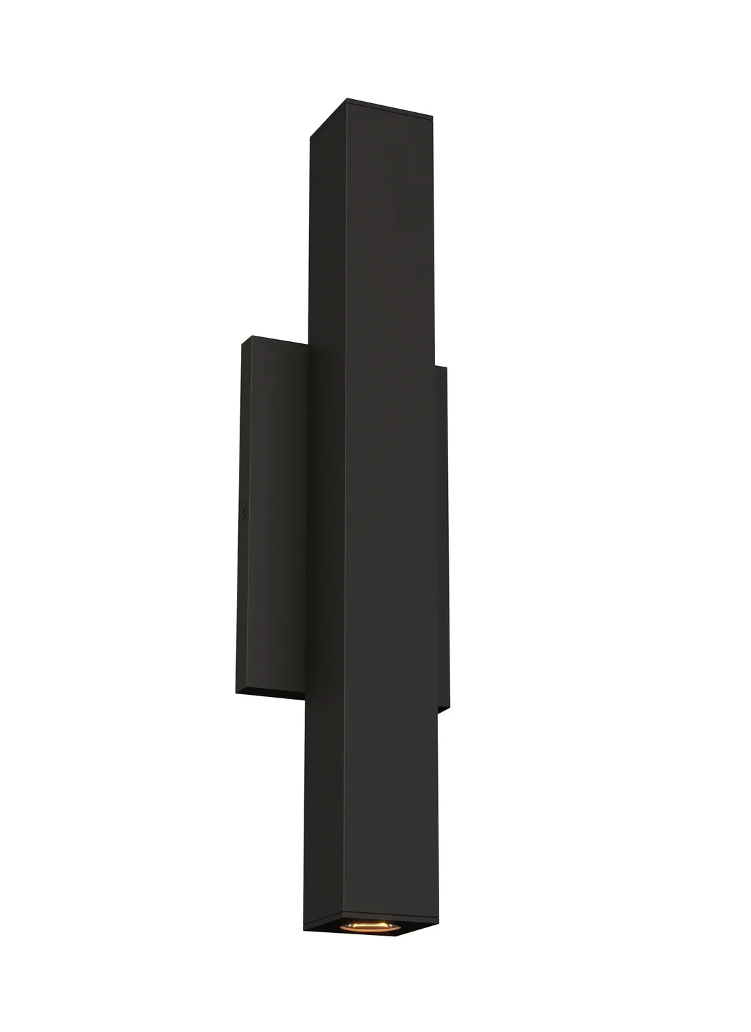 Chara LED Outdoor Wall Lantern in Black