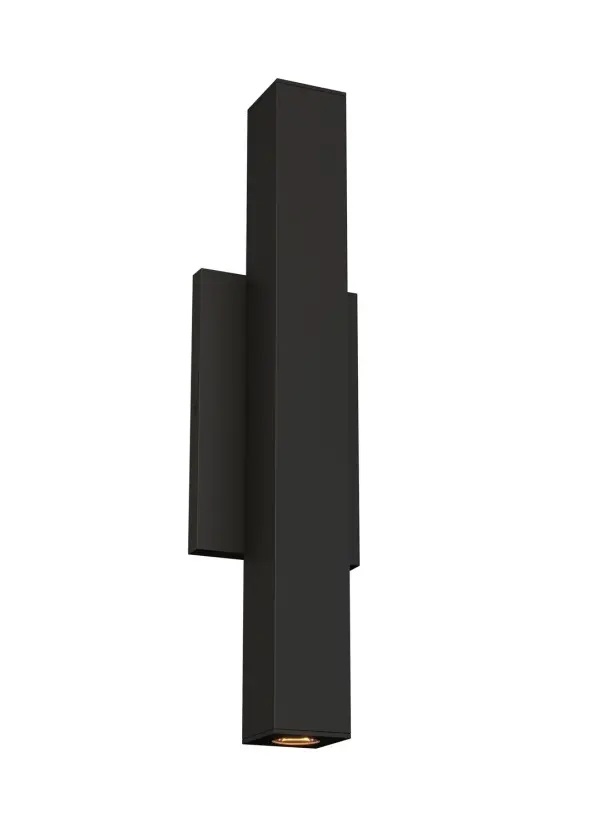 Chara LED Outdoor Wall Lantern in Black