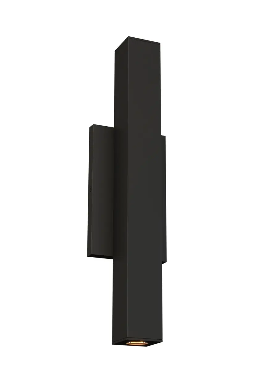 Chara LED Outdoor Wall Lantern in Black