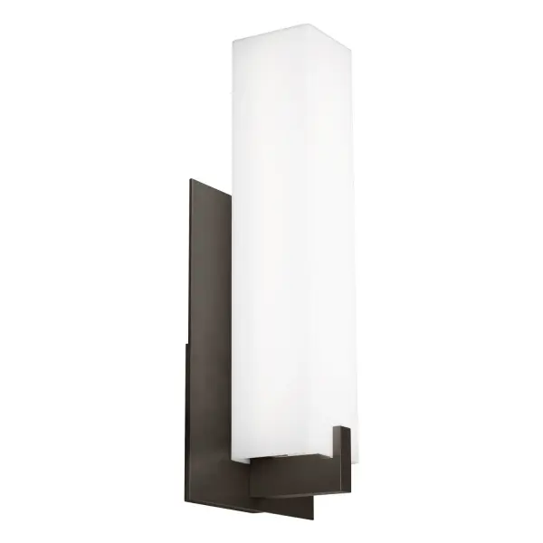 The Cosmo LED outdoor wall sconce combines modern design with practical functionality. Its rectilinear white acrylic shade creates soft uplight perfect for highlighting architectural features while providing ambient wayfinding.