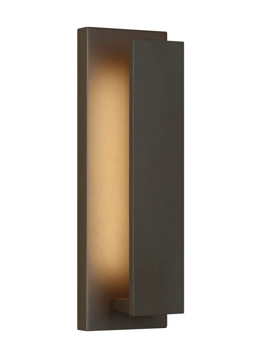 Nate 17" LED Outdoor Wall Sconce in Bronze
