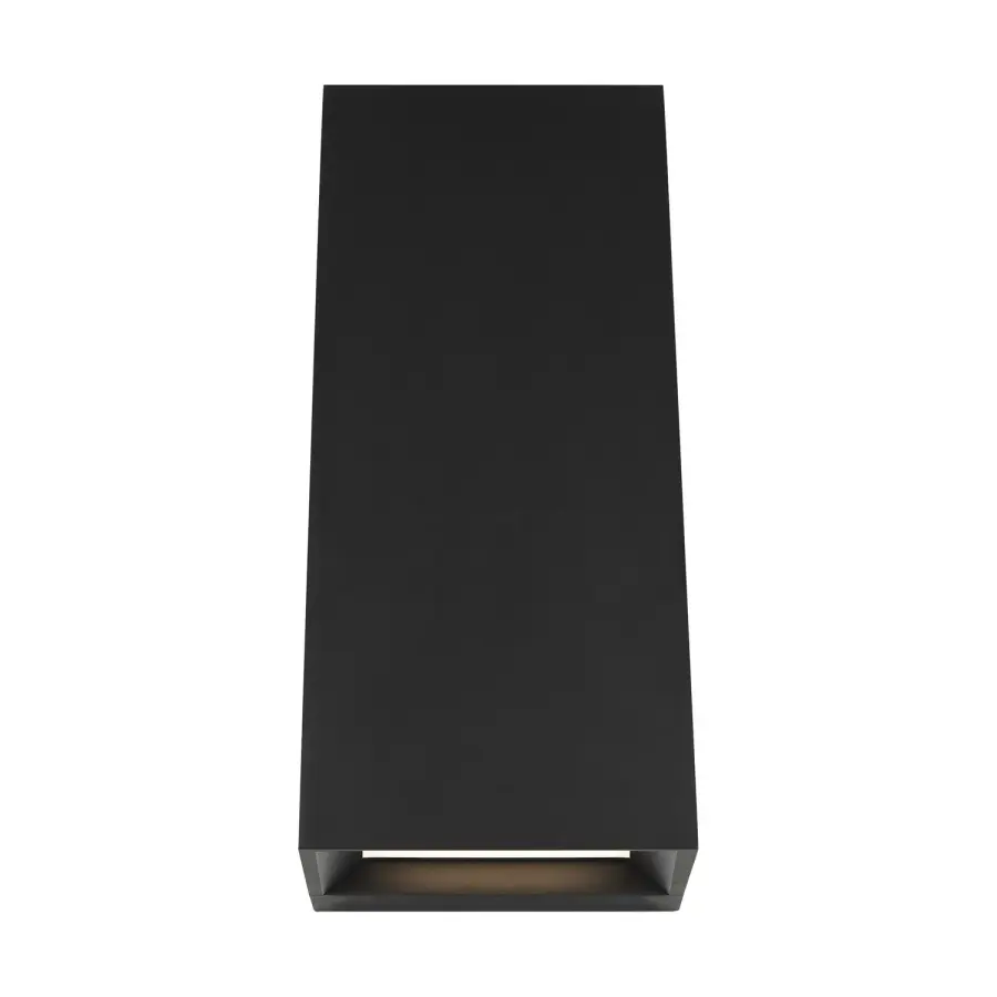 Pitch 12" LED Outdoor Wall Sconce in Black