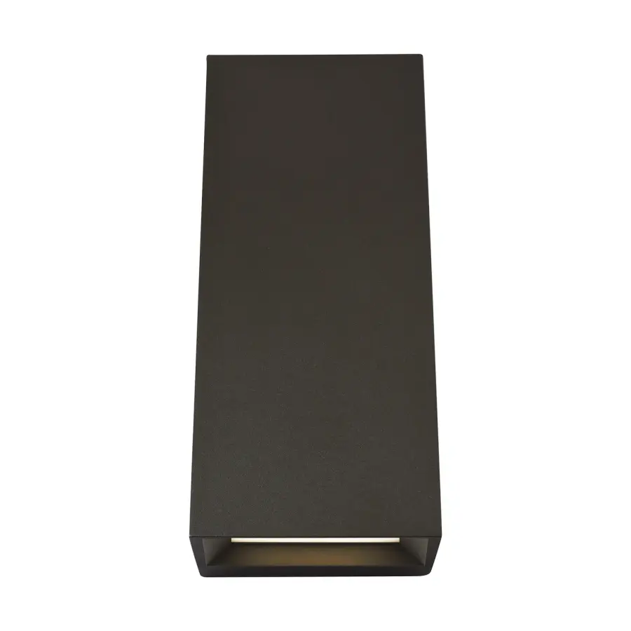 Pitch 12" LED Outdoor Wall Sconce in Bronze