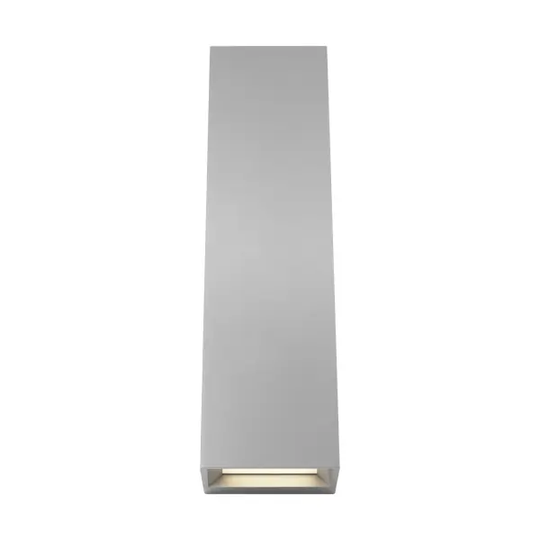 Pitch 19" LED Outdoor Wall Sconce in Silver