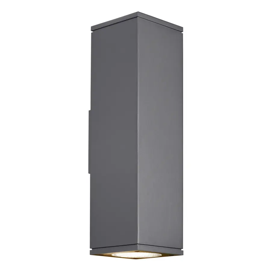 Tegel LED Outdoor Wall Lantern in Charcoal