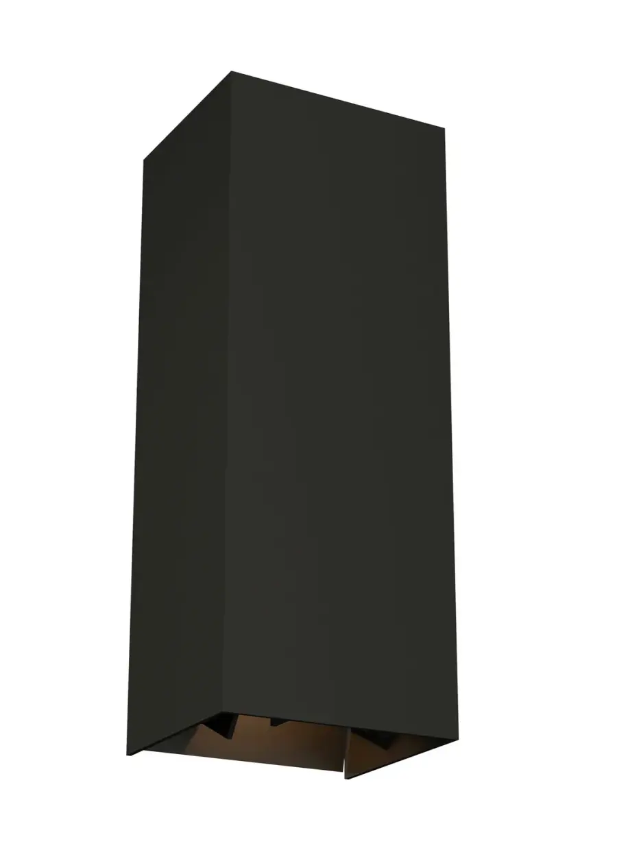 Vex 12" LED Outdoor Wall Sconce in Black