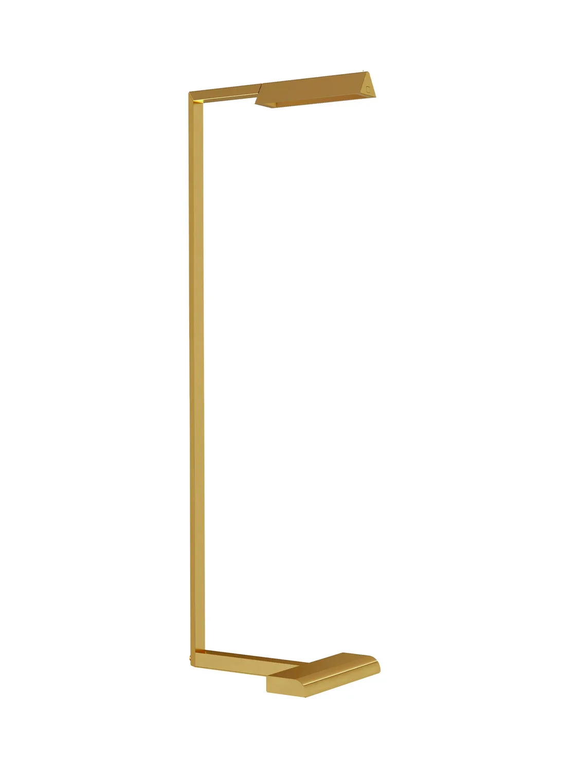 Dessau LED Floor Lamp in Natural Brass