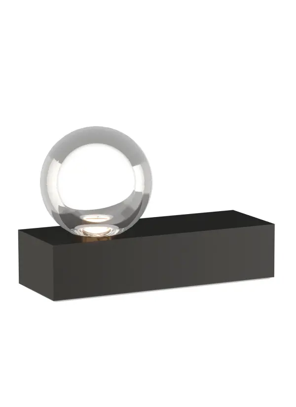 A stunning fusion of art and function featuring a laser-etched optic crystal sphere that glows beautifully when lit. The integrated LED with 3-step touch dimming offers both ambient lighting and decorative appeal in a compact footprint.