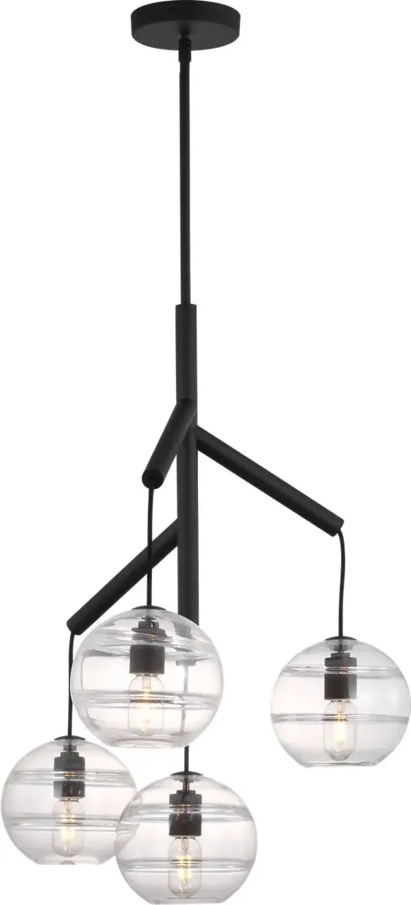 Sedona Single Chandelier in Nightshade Black - Image 4