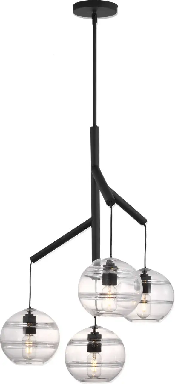 Sedona Single Chandelier in Nightshade Black - Image 5