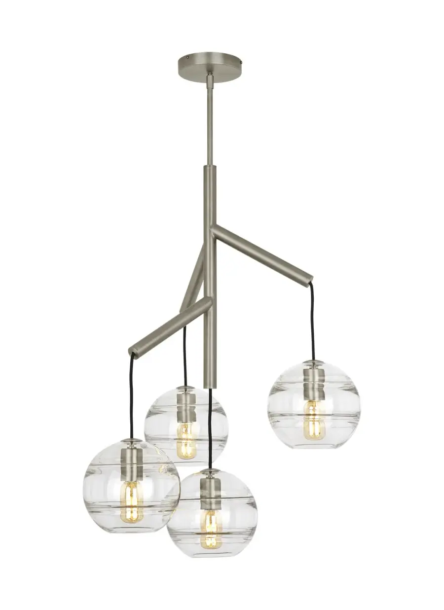 Sedona LED Chandelier in Satin Nickel