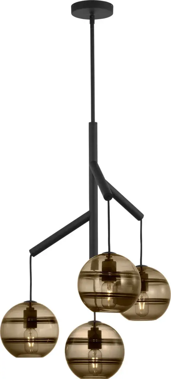 Sedona Single Chandelier in Nightshade Black - Image 5