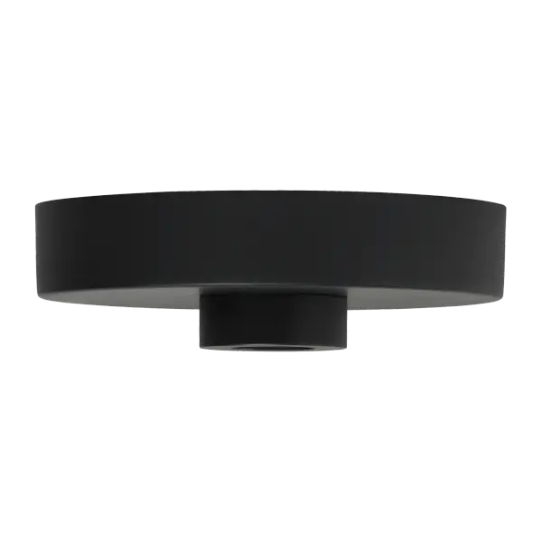 5" Line-Voltage Shallow Canopy in Matte Black
