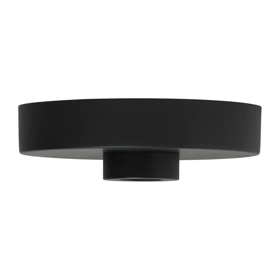 5" Line-Voltage Shallow Canopy in Matte Black
