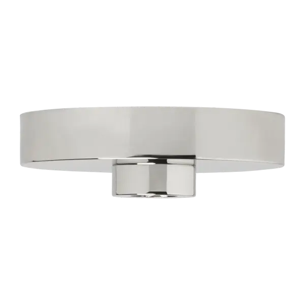Line-Voltage Shallow Canopy in Polished Nickel
