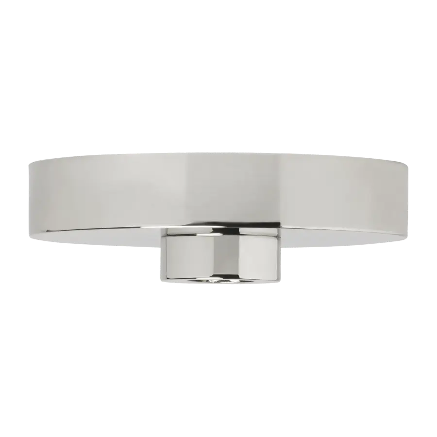Line-Voltage Shallow Canopy in Polished Nickel
