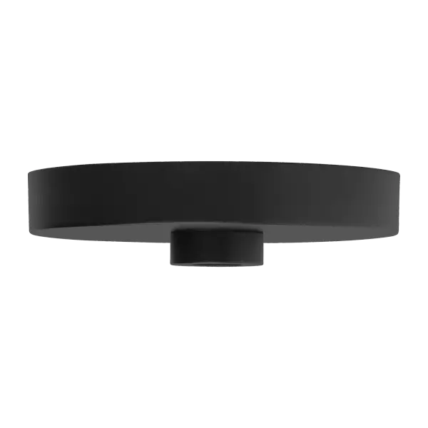 6" Line-Voltage Shallow Canopy in Nightshade Black
