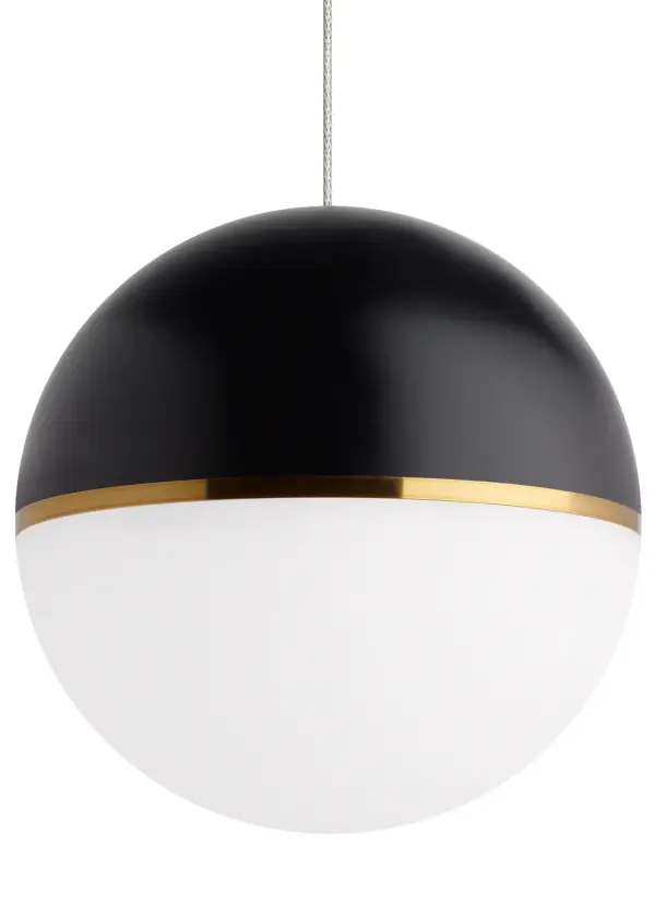 The Akova Grande transforms a simple sphere into sophisticated mid-century art. At 13.7 inches, it's perfectly sized for living spaces and entryways, projecting a warm, diffused glow through its smooth acrylic diffuser.