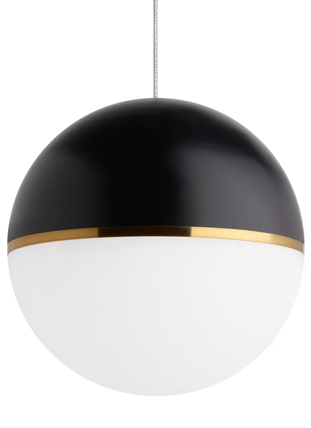 Akova One Light Pendant in Matte Black