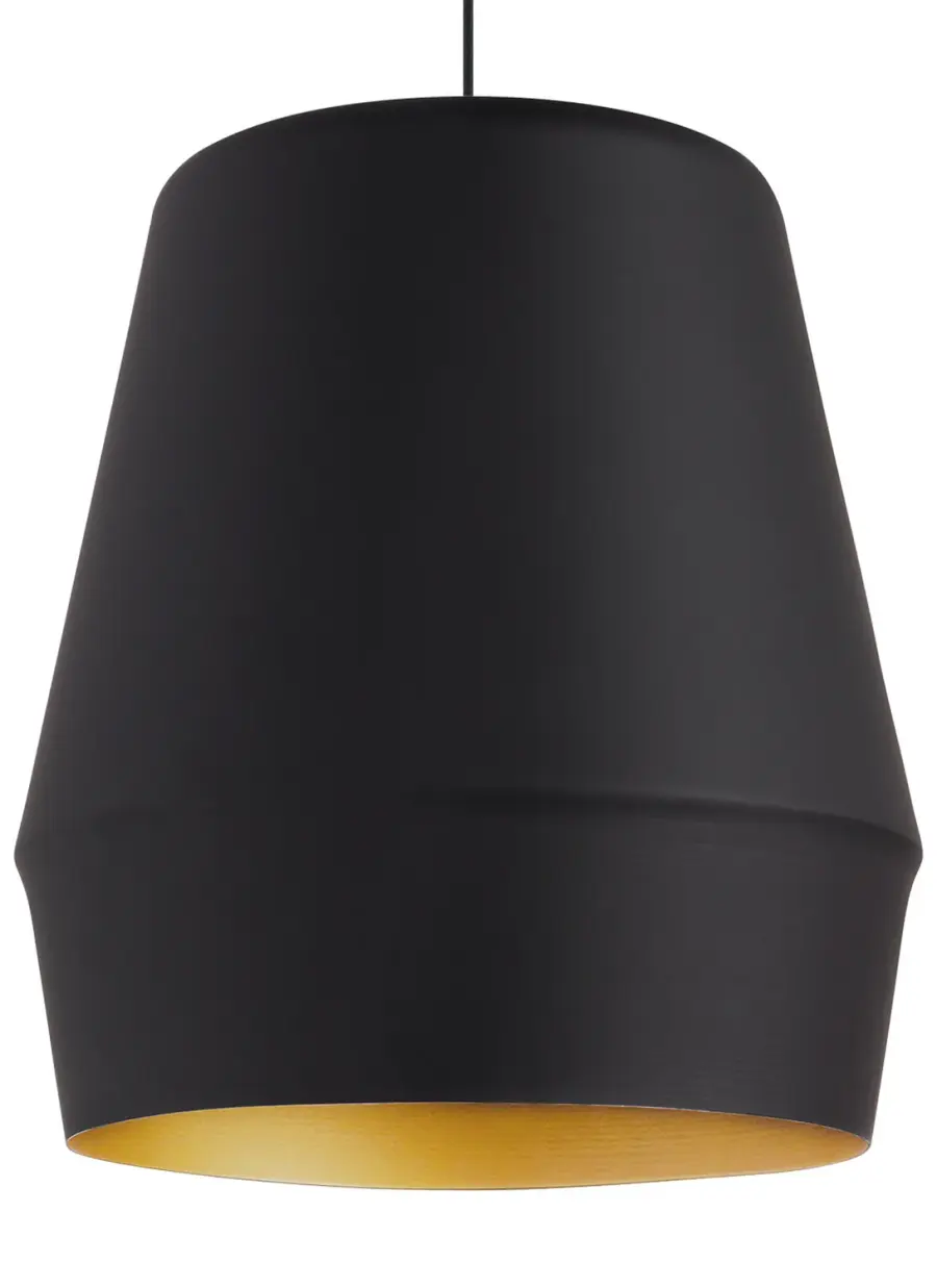 Allea One Light Pendant in Black/Gold