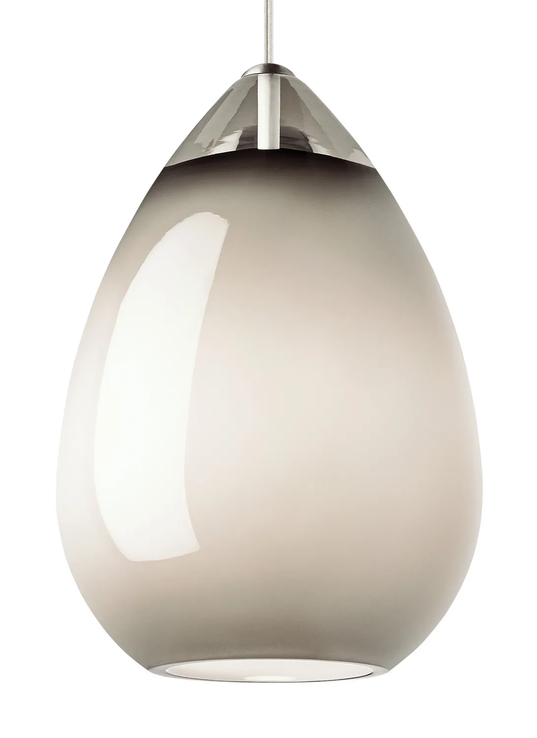 Alina One Light Pendant in Satin Nickel