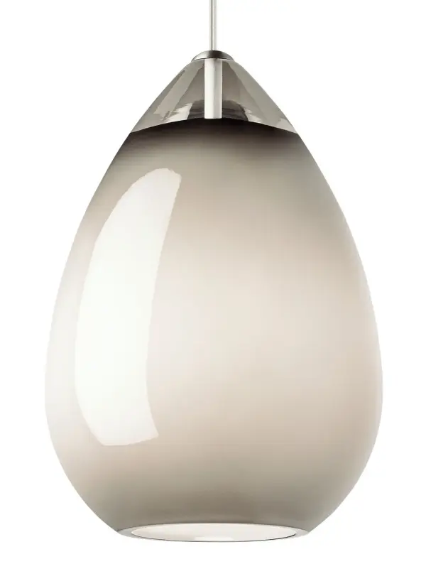 The Alina pendant showcases exceptional Polish craftsmanship with its hand-blown teardrop glass shade that beautifully diffuses light. Its modest 7-inch height and warm glass tone make it versatile for multiple applications from kitchen islands to bathroom vanities.