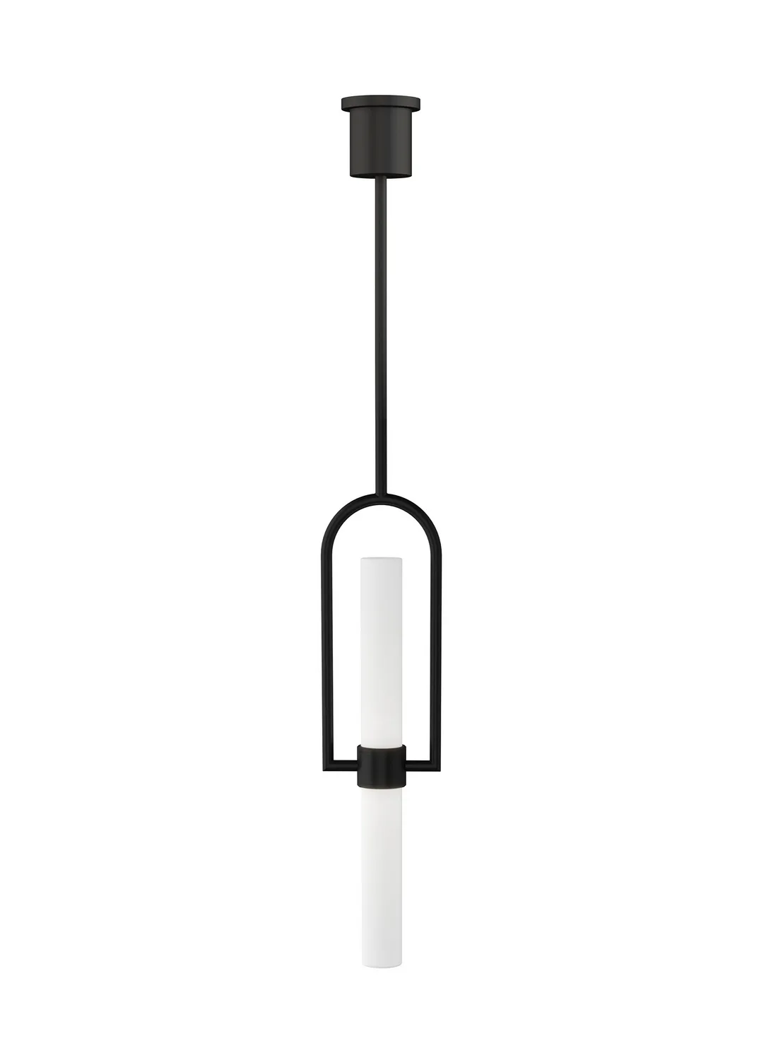 Calumn LED Pendant in Nightshade Black