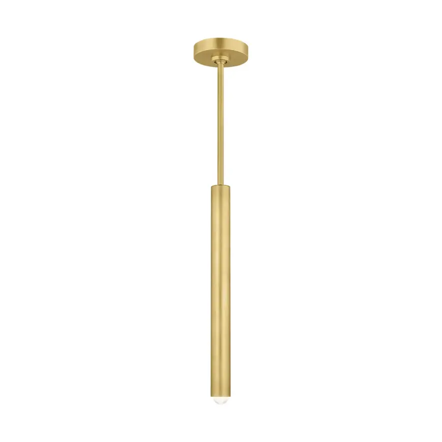 Ebell Small LED Pendant in Natural Brass
