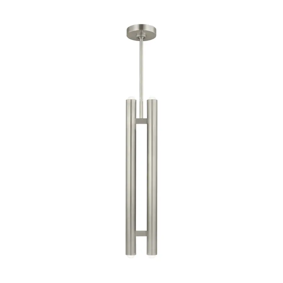 Ebell 2-Light LED Pendant in Antique Nickel