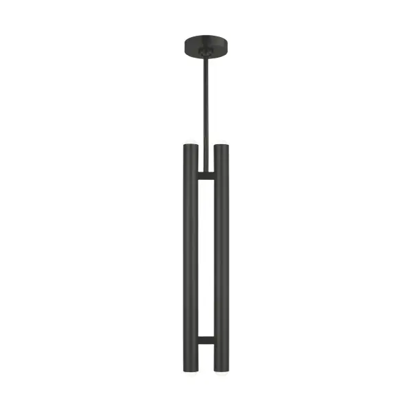 Ebell 2-Light LED Pendant in Dark Bronze