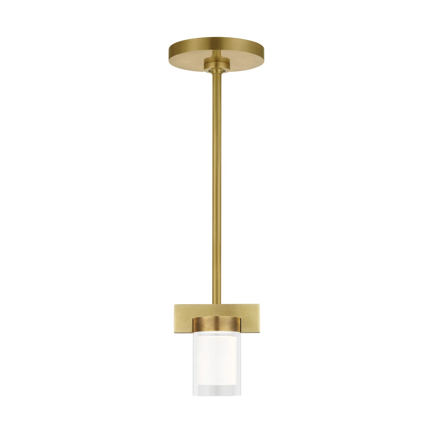 Esfera Small LED Pendant in Natural Brass