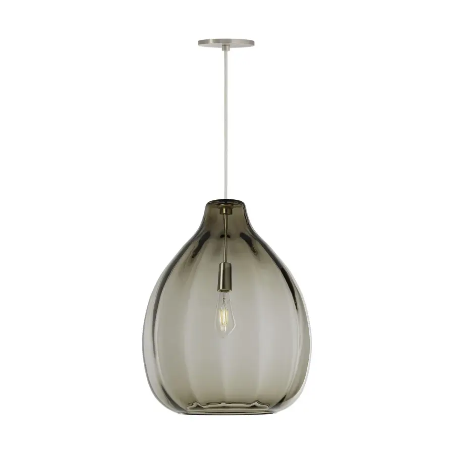 Harper LED Pendant in Satin Nickel