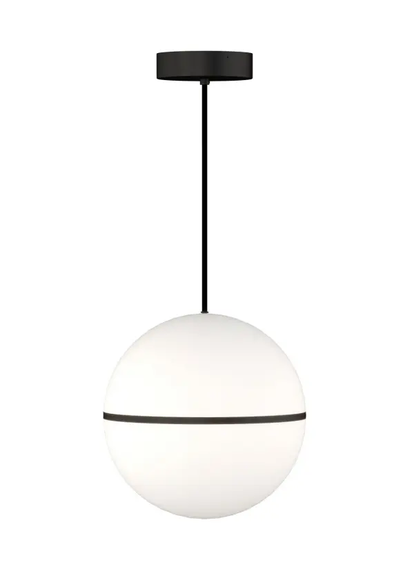 Hanea Grande LED Pendant in Nightshade Black