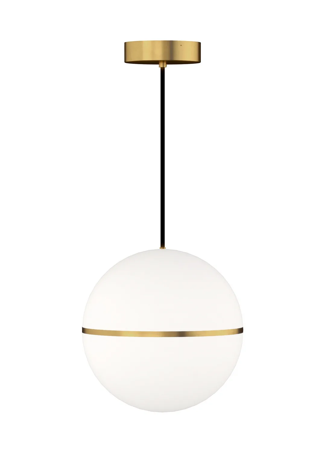 Hanea Grande LED Pendant in Natural Brass